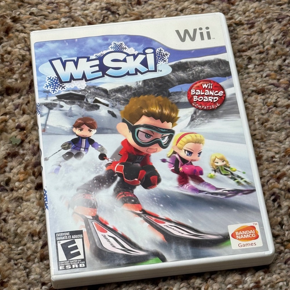 We Ski Nintendo Wii Bandai‎ Namco 2008 Balance Board Compatible CIB RVL-RSOE